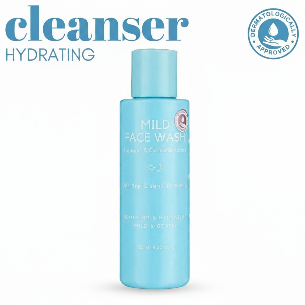 Mild Face Wash with Cucumber Extract & Rose Water