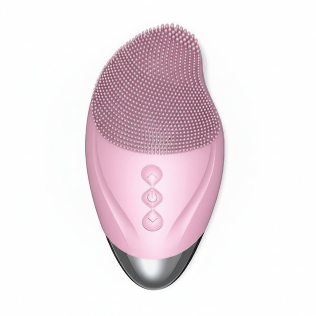 Facial Cleansing Device, Waterproof Beauty Instrument, Eye Beauty Device - Pink