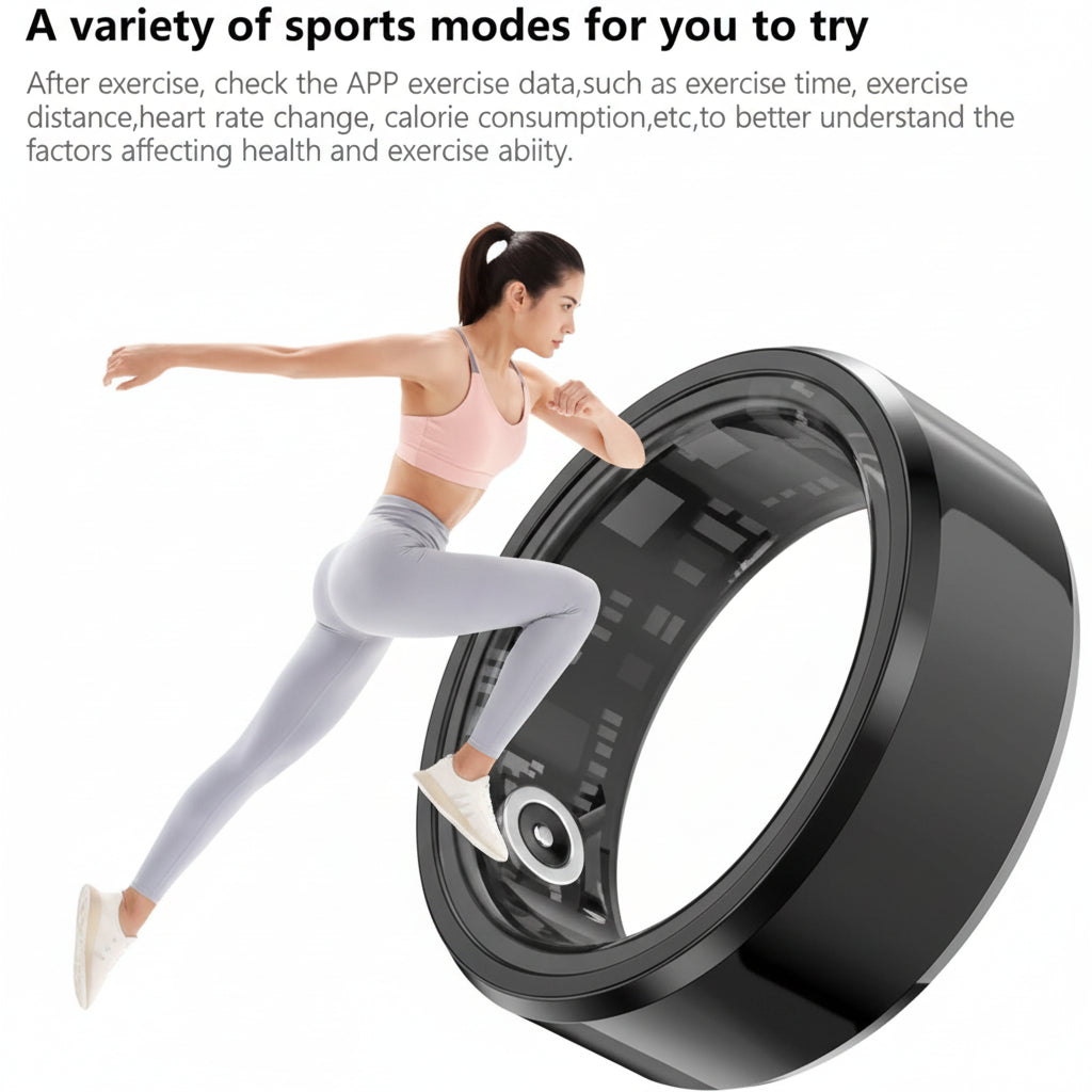 Waterproof Smart Ring with Health Tracking and Remote Camera Control