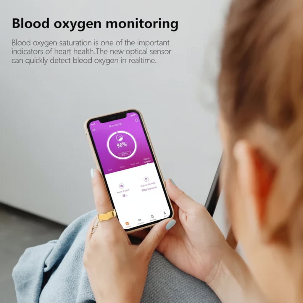 Waterproof Smart Ring with Health Tracking and Remote Camera Control