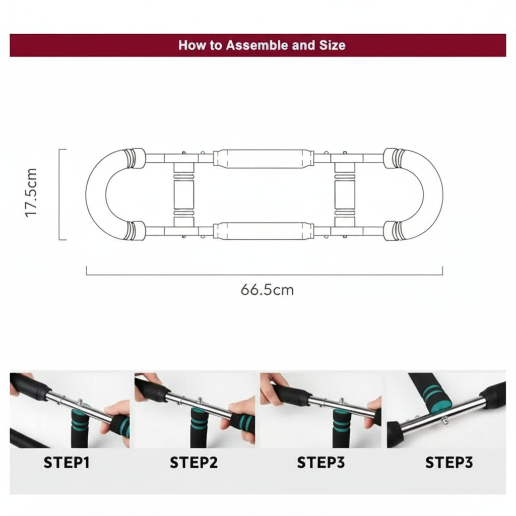 Adjustable Multifunctional U-shaped Arm Strength Trainer For Men