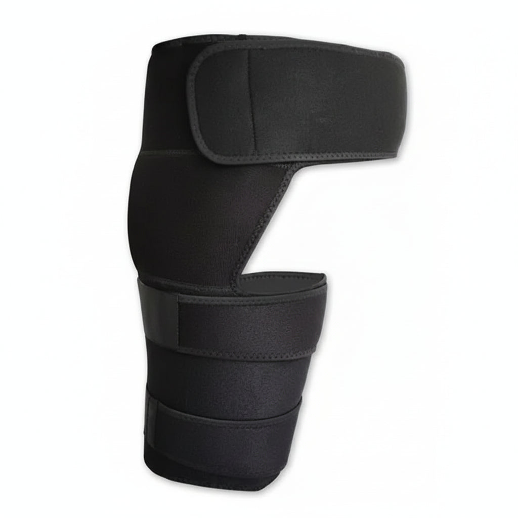 Waist And Leg Support With & Groin Pull Wrap - Unisex (black, 1pc)