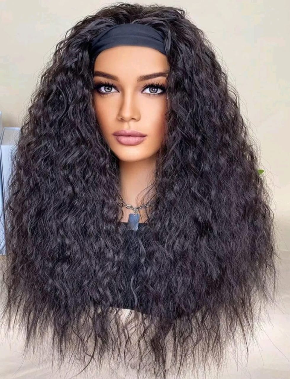 Dark Brown Headband (human hair)