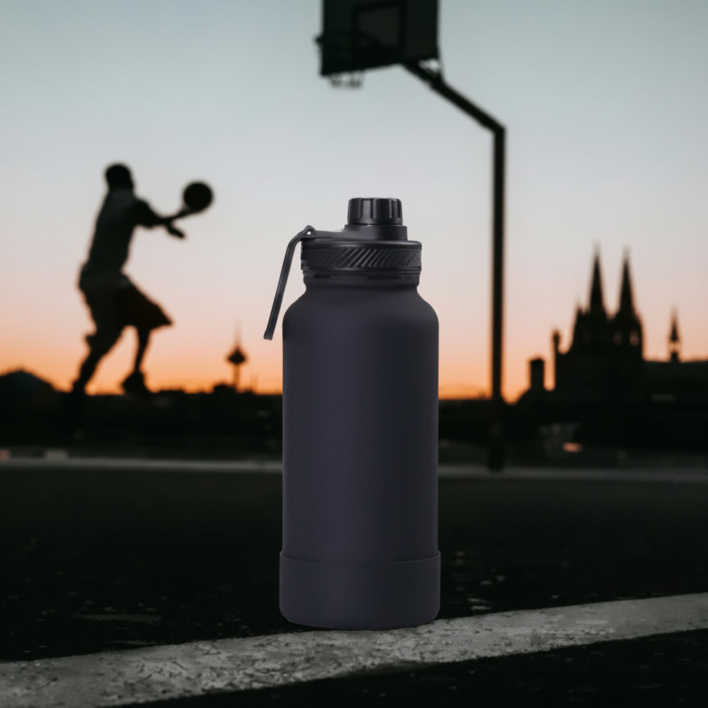 Stainless Steel Magnetic Thermos Cup Mobile Phone Holder Photo Taking Large Capacity Cold Water