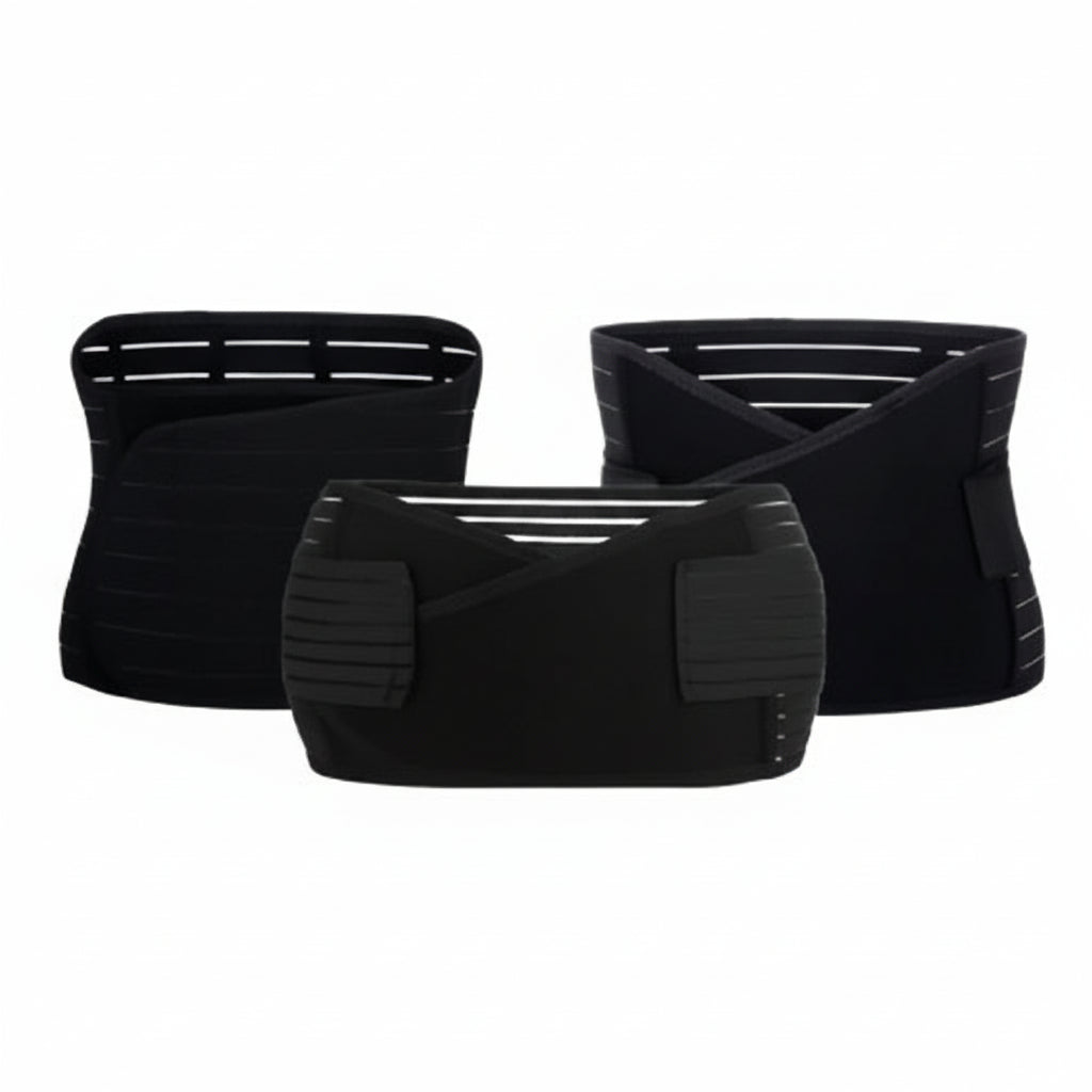 3-in-1 Postpartum Belly Wrap Set Black