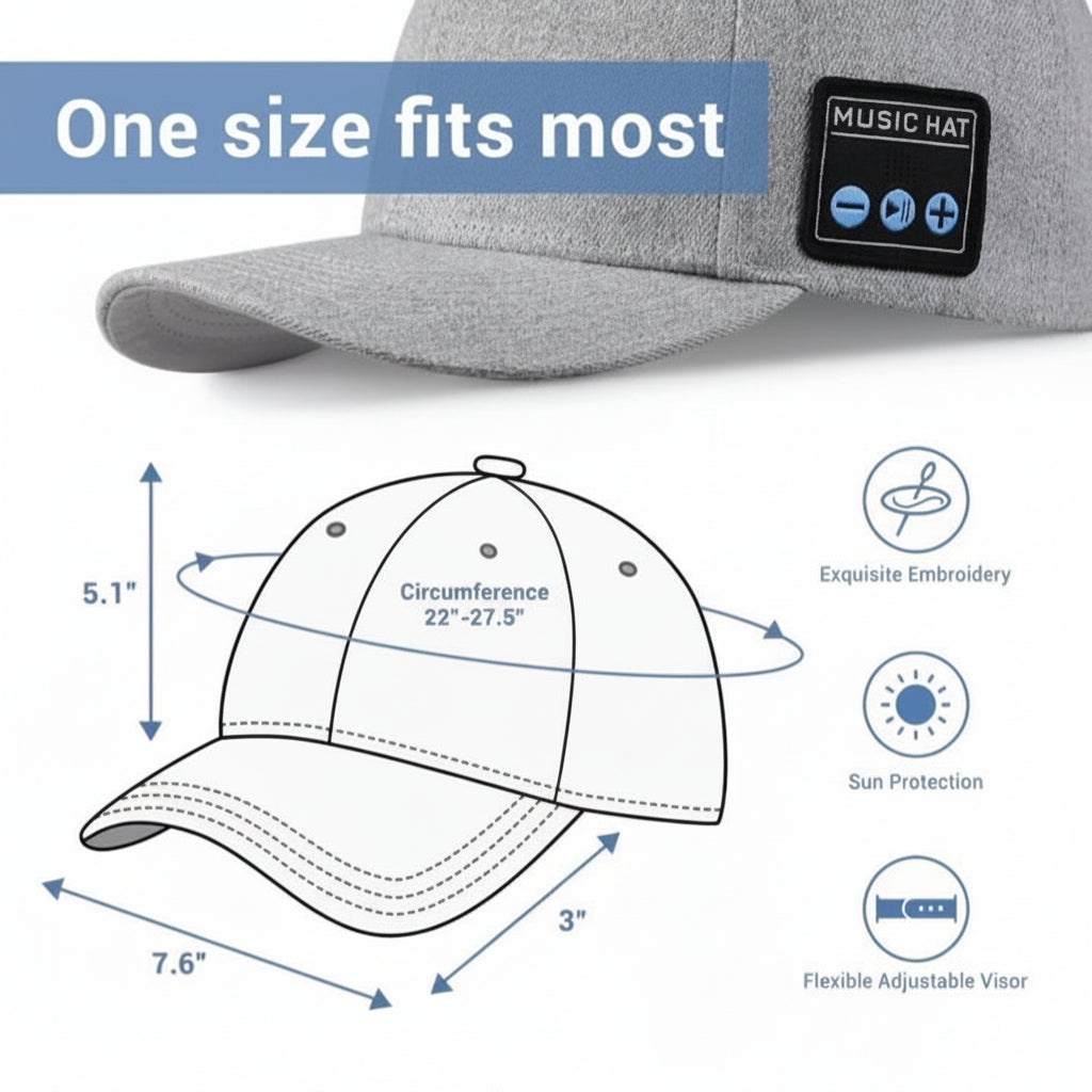 Bluetooth Speaker Beanie Hat – Wireless Music Cap