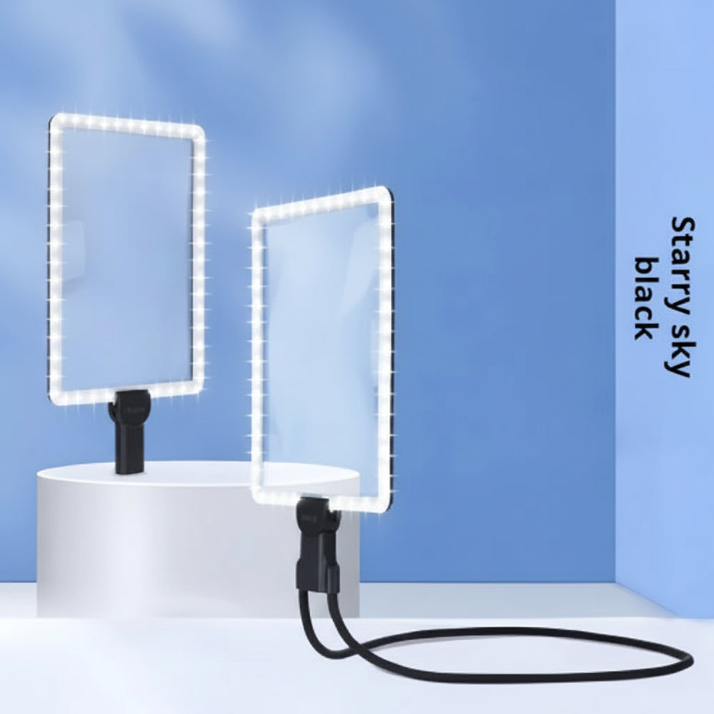 LED Light Magnifier Neck Hanging Handheld Desktop Multifunctional Rechargeable Elderly Reading Artifact
