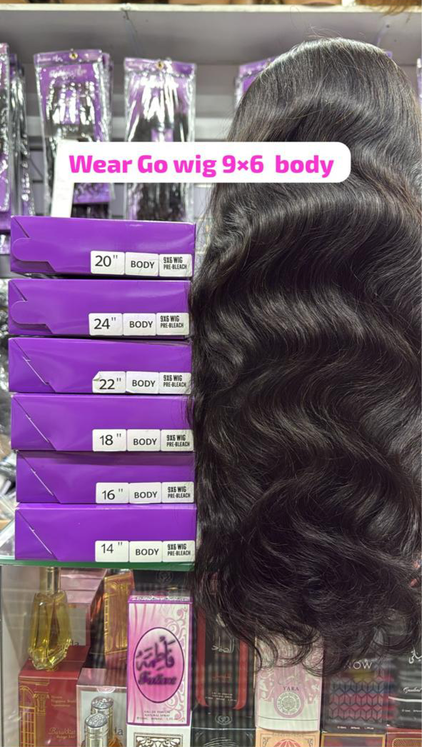 Wear & Go Body Wave 9x6 Human Hair