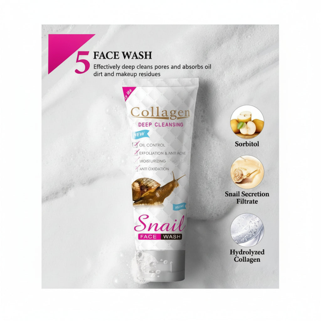 Snail Collagen Skin Care Set (5-Piece)