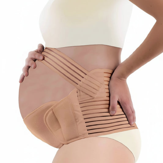 Adjustable Breathable Maternity Belly Band Beige