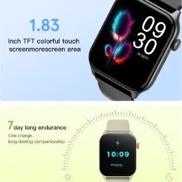 1.83" Screen Waterproof Smart Watch Unisex