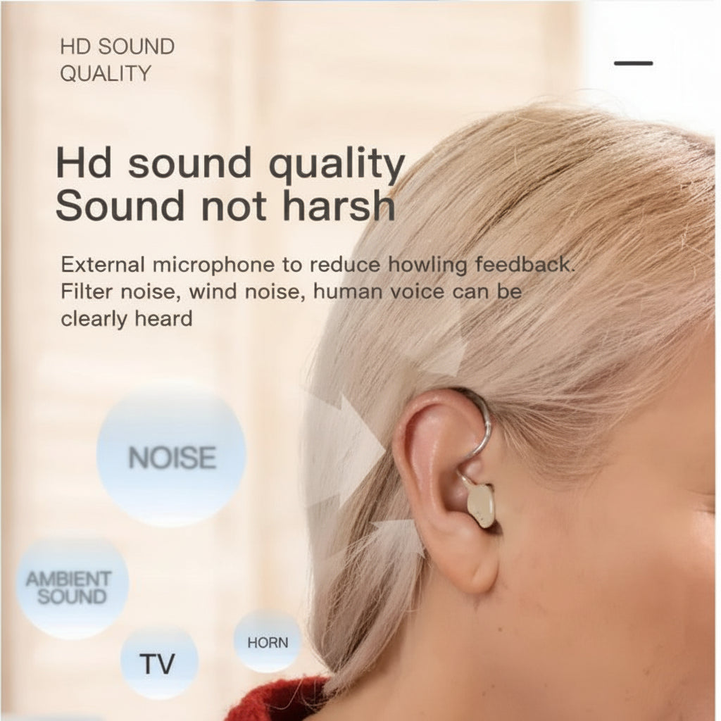 Bluetooth Hearing Amplifiers With Charging Case
