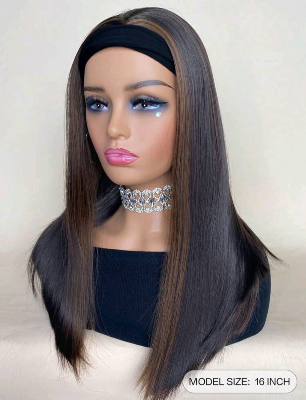 Long Bob Straight Headband (human blend)