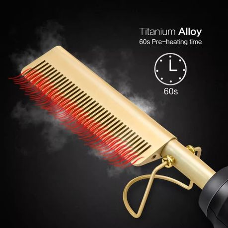 Hot Comb - Electric Straightening for Hair and Wigs