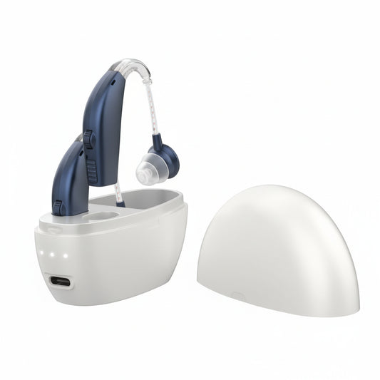 Bluetooth Hearing Amplifiers With Charging Case