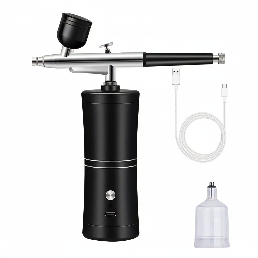 Portable Airbrush Compressor Kit – For Nails, Art, Cake & Makeup