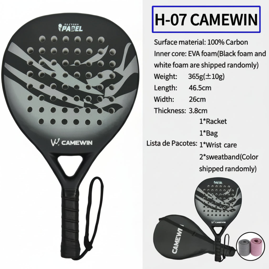 Camewin Carbon Fibre Padel Racket