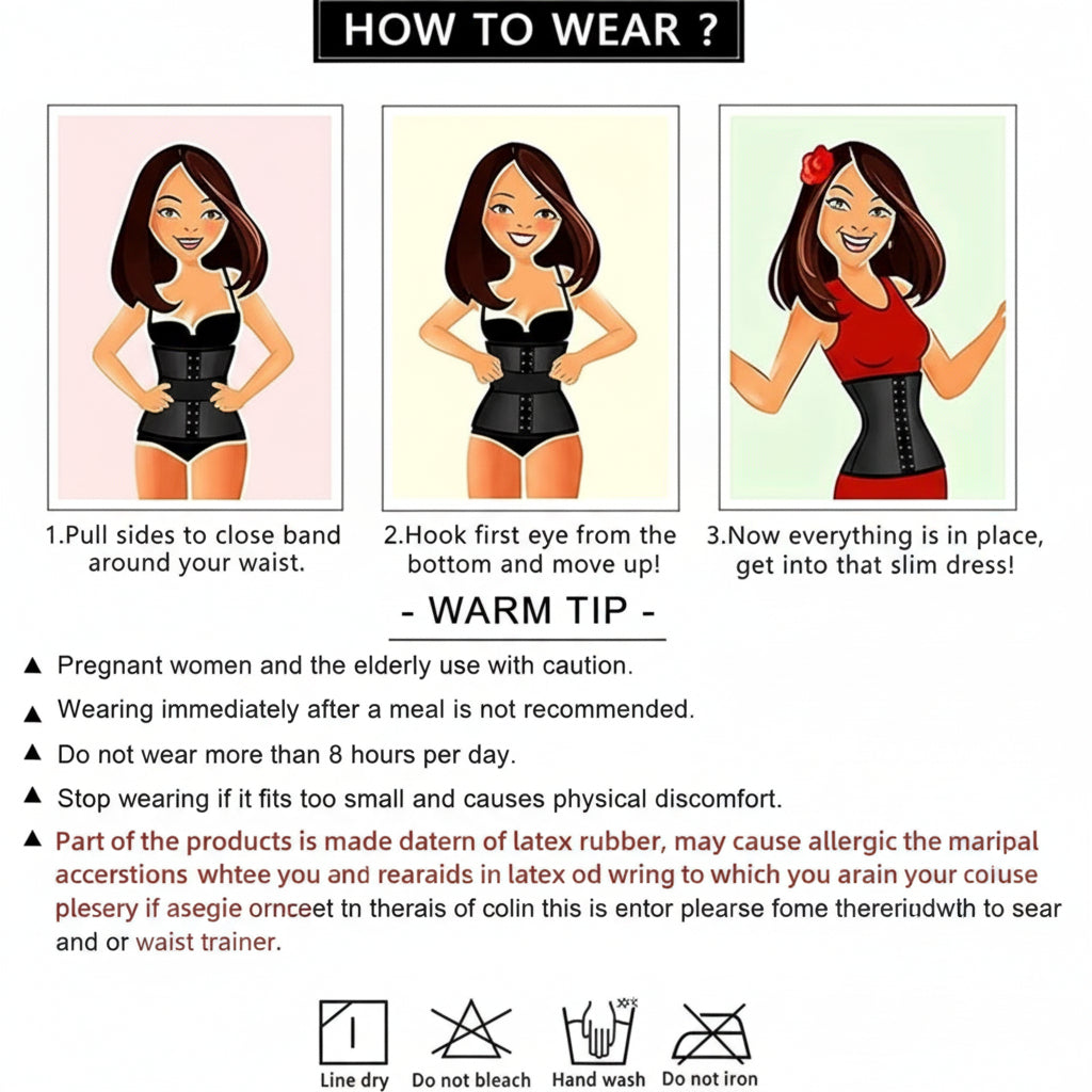 Women’s Black Waist Trainer – Tummy Control Shaper
