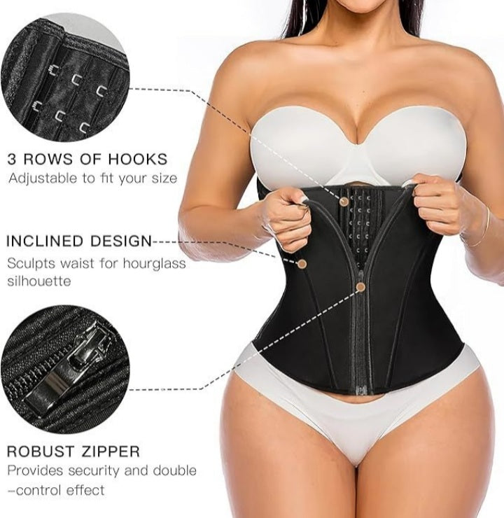 Women’s Black Waist Trainer – Tummy Control Shaper