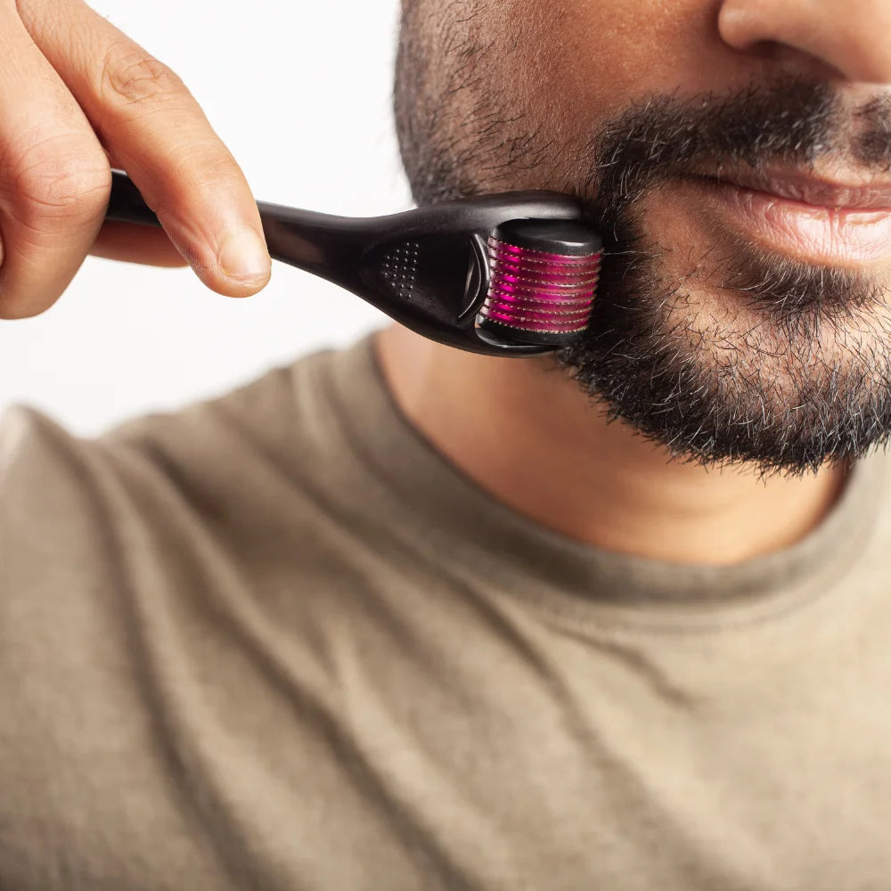 AfroBeard Ultimate Beard Growth & Care Bundle: Classic Oil, Balm & Deluxe Roller