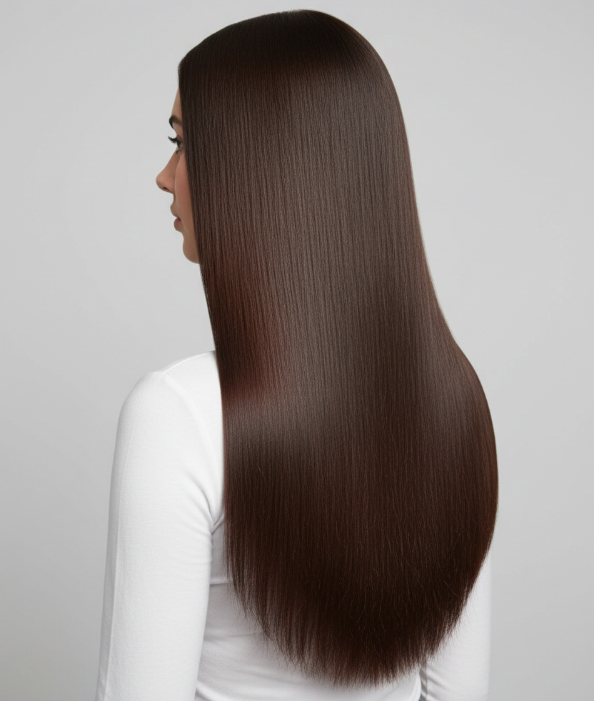 Straight 5 Clip Human Mixed Hair Extension