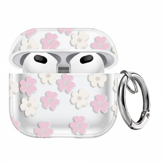 Shinny Flowers Soft TPU Protective Cover Case Compatible With AirPods 4