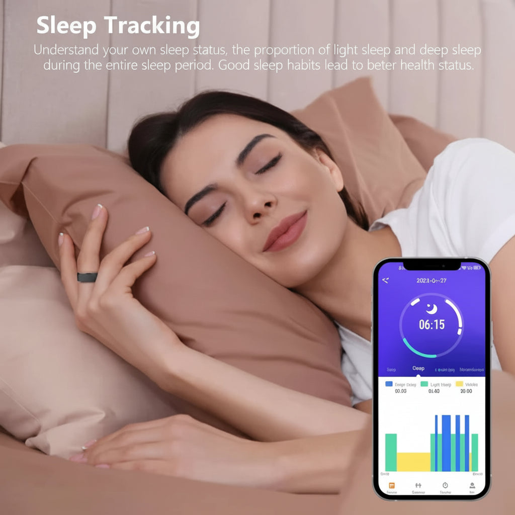 Waterproof Smart Ring with Health Tracking and Remote Camera Control