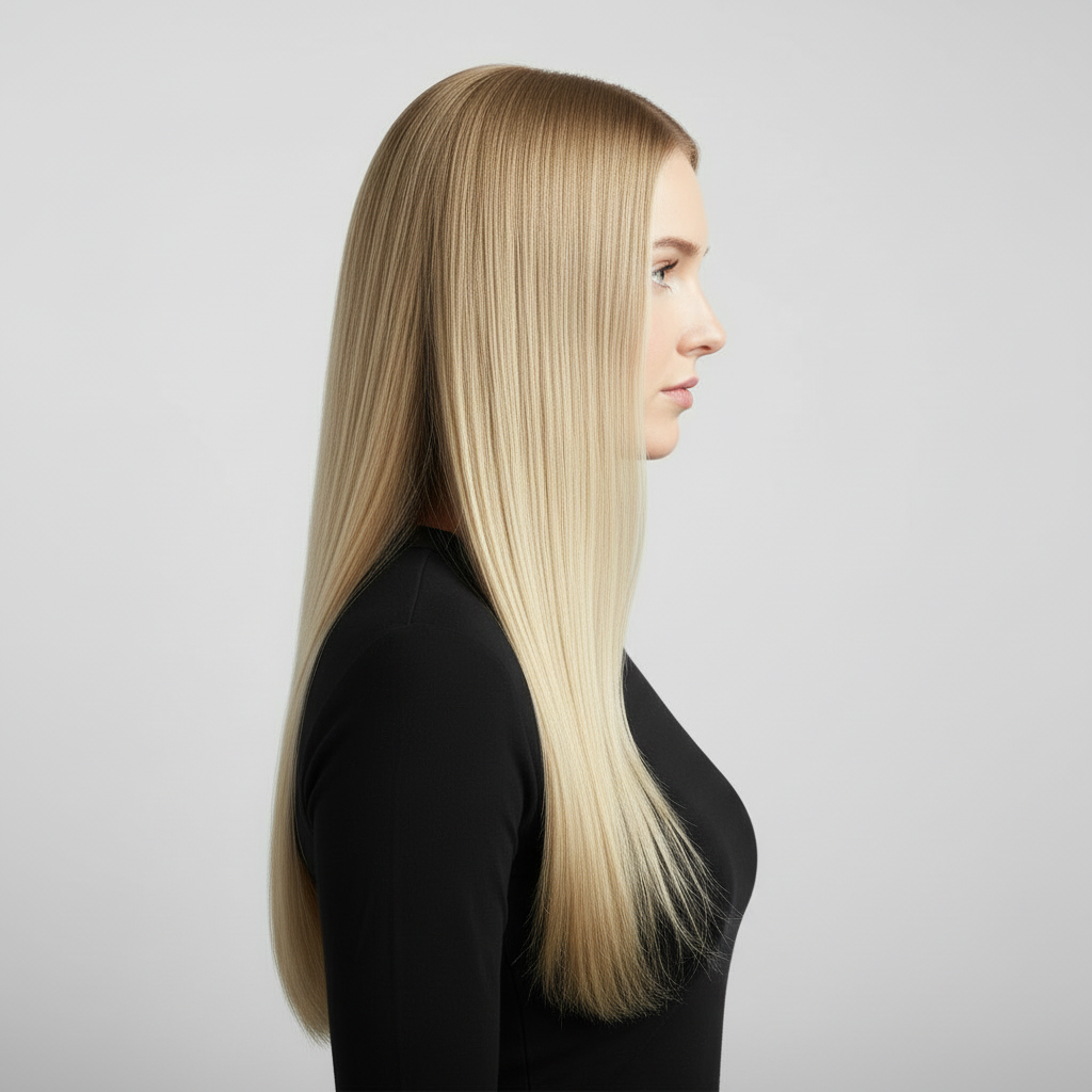 6 Piece 16 Clips 23inch Straight Wig Hair Extensions For Women