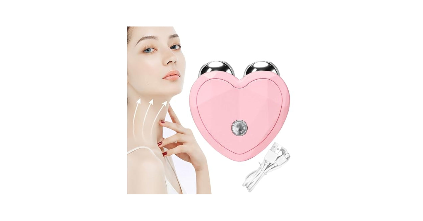Electric EMS Facial Massager Mini Portable Microcurrent Facial Lifting Roller