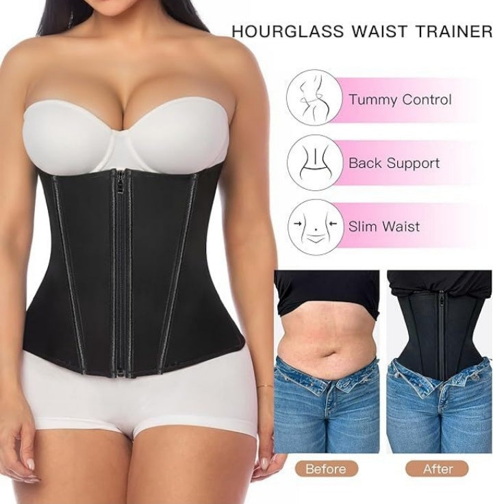 Women’s Black Waist Trainer – Tummy Control Shaper