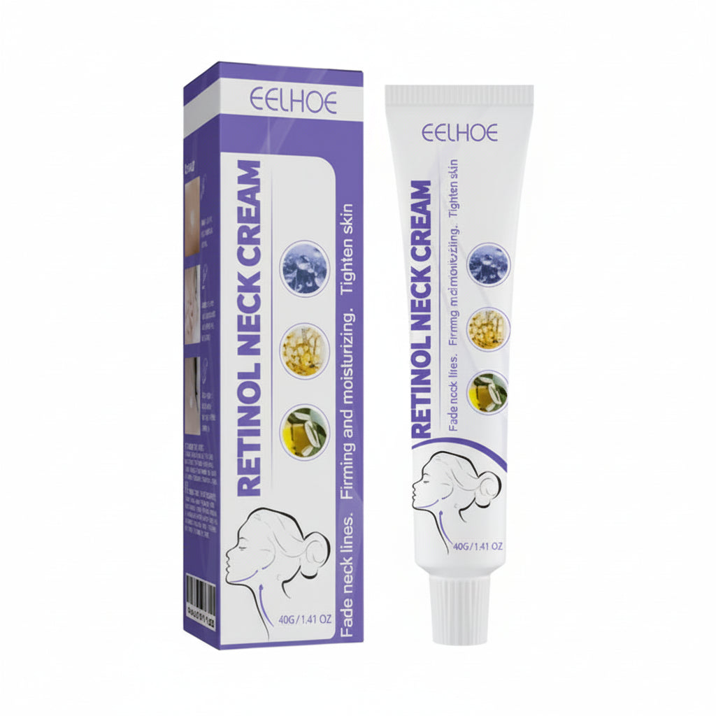 Retinol Neck Cream Lightens Neck Lines, Moisturizes & Firms Neck Skin, Neck Massage Cream
