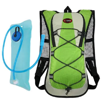 Tactical Hydration Backpack, Green Set, 2.0L Bladder For Hiking, Biking, Running
