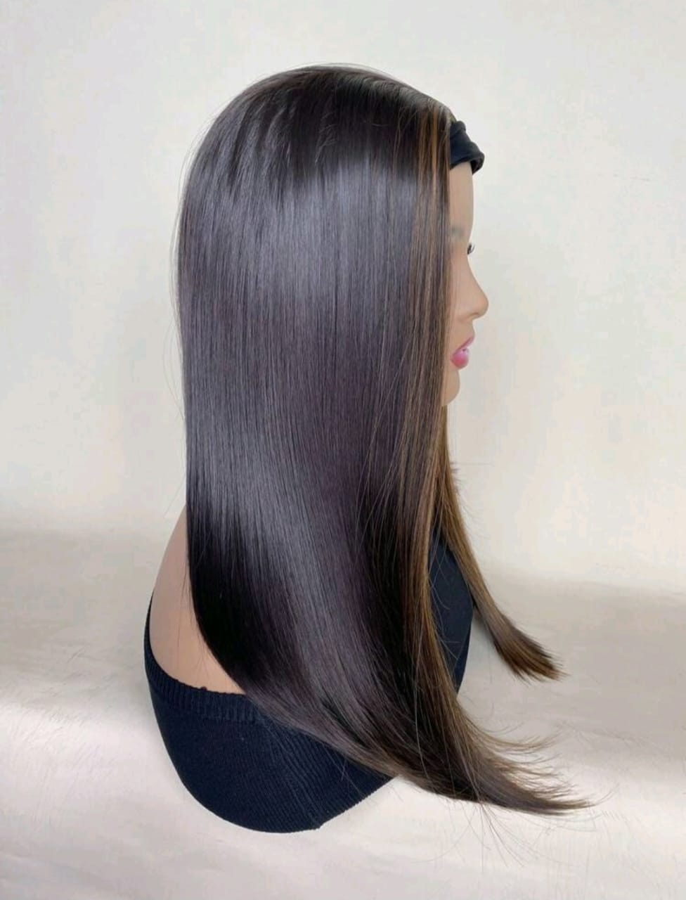 Long Bob Straight Headband (human blend)