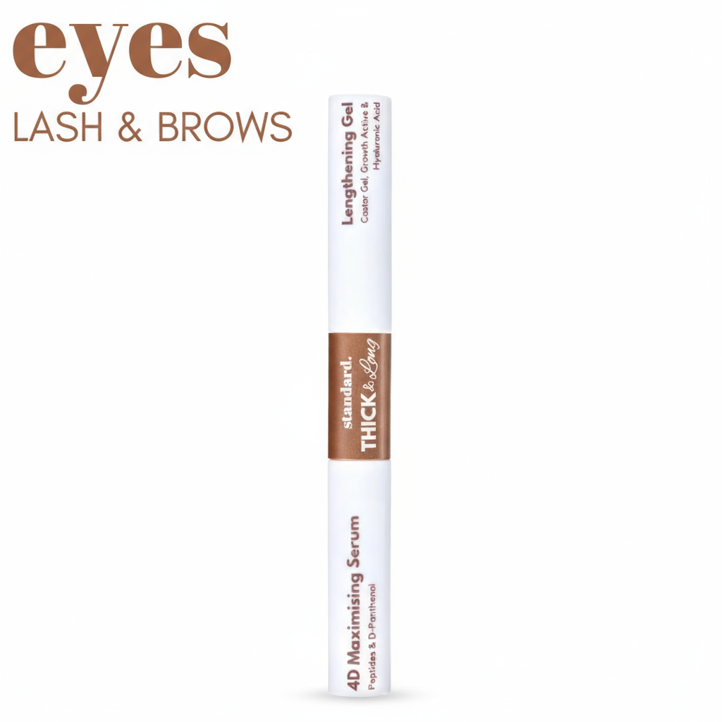 Thick & Long Lash Serum with Peptides, Hyaluronic Acid & Castor Oil