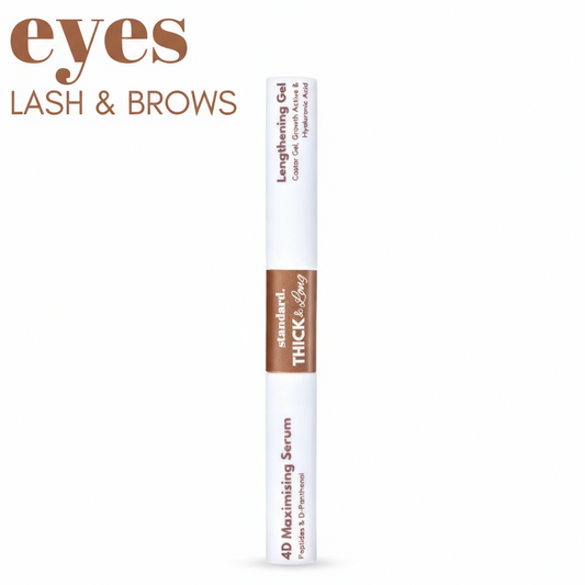 Thick & Long Lash Serum with Peptides, Hyaluronic Acid & Castor Oil