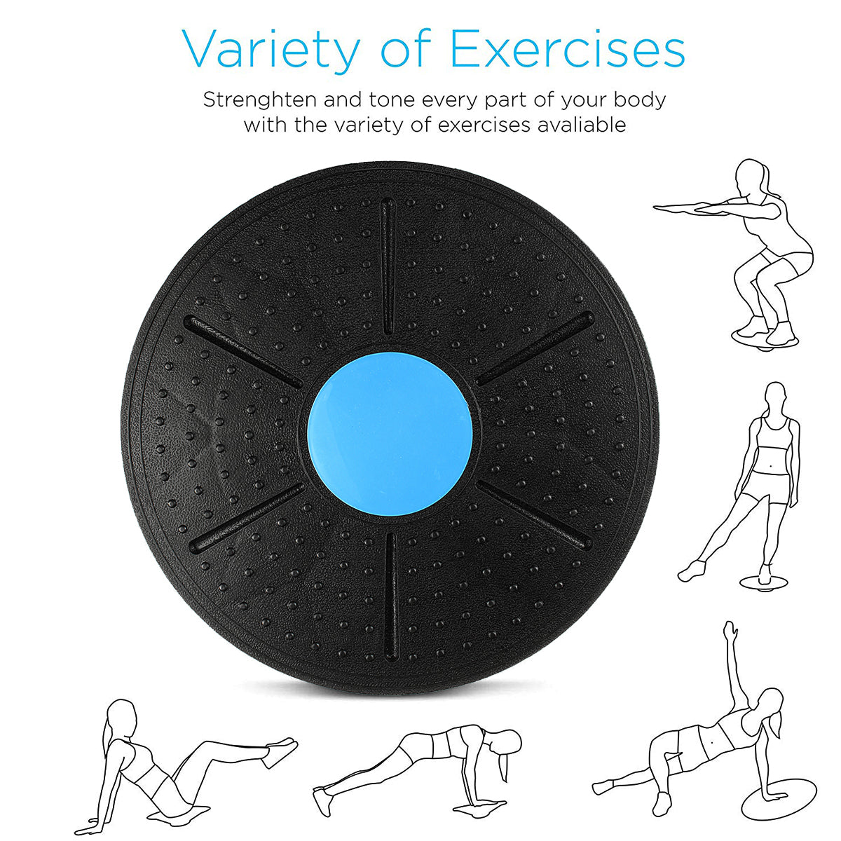 Fitness Balance Board for Core Strength & Stability Training