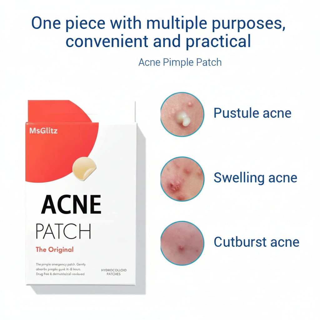 MsGlitz Acne Pimple Patch - Korean Skin Care - Clear - Lab Tested - 36's