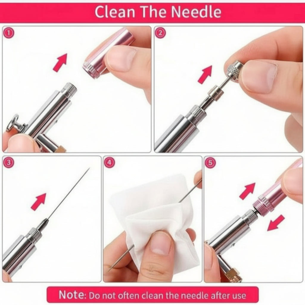 Portable Airbrush Compressor Kit – For Nails, Art, Cake & Makeup