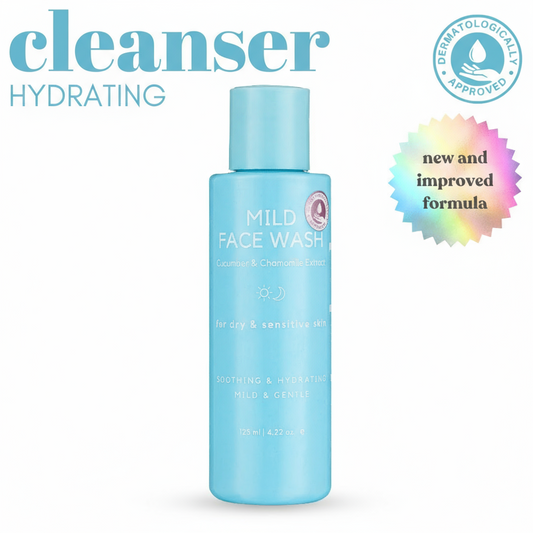 Mild Face Wash with Cucumber Extract & Rose Water