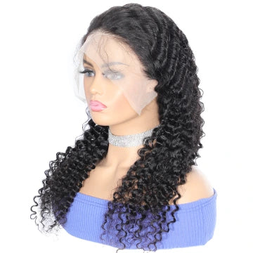 16 Inch Deep Wave 4x4 Closure Wig Human Hair