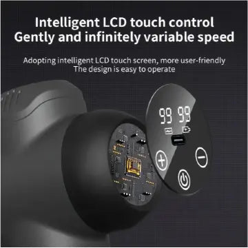 Deep Tissue Percussion Massage Gun With 8 Changeable Heads