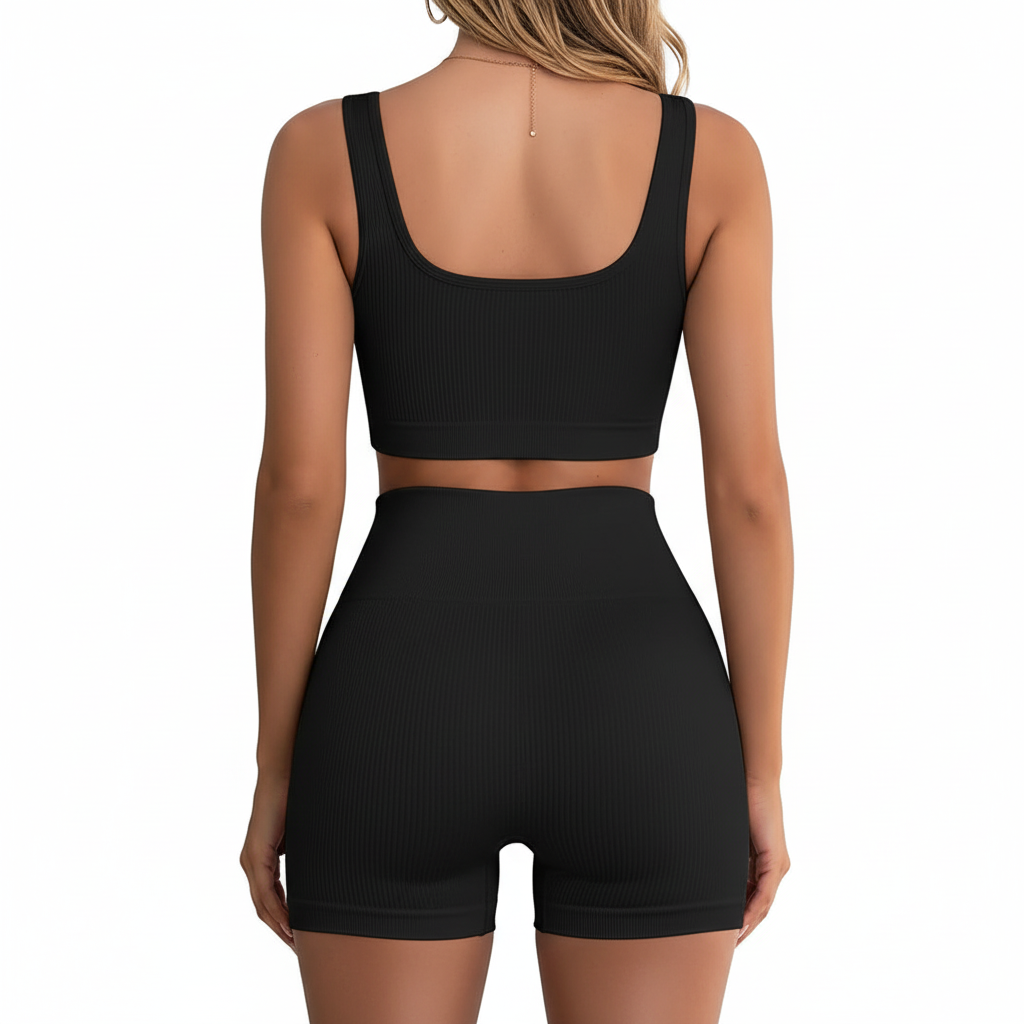 Two Piece Women Clothing Activewear Gym Yoga Sets