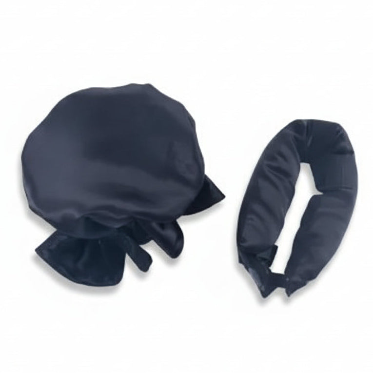 Curling Rod & Cap Satin Heatless Hair Rollers Set