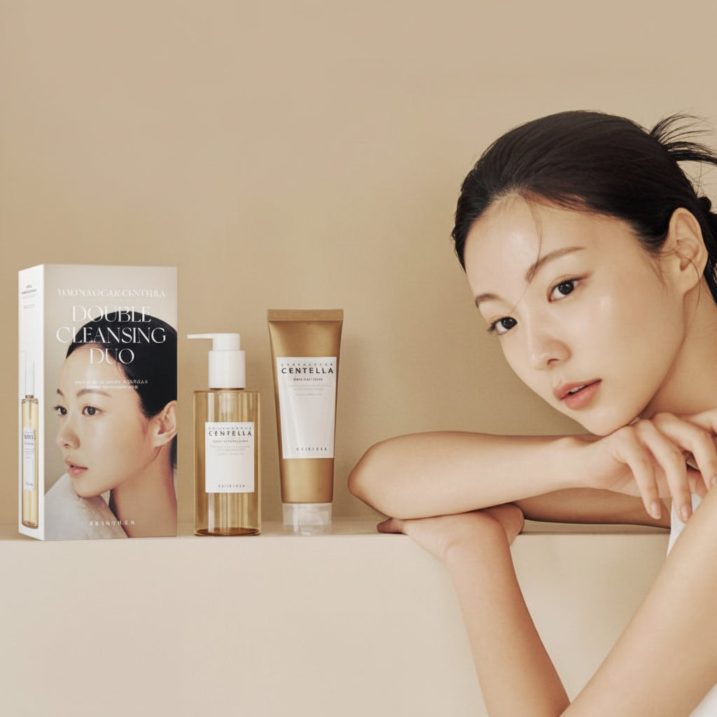 SKIN1004 Centella Double Face Cleansing Set Exfoliating Calming & Hydrating
