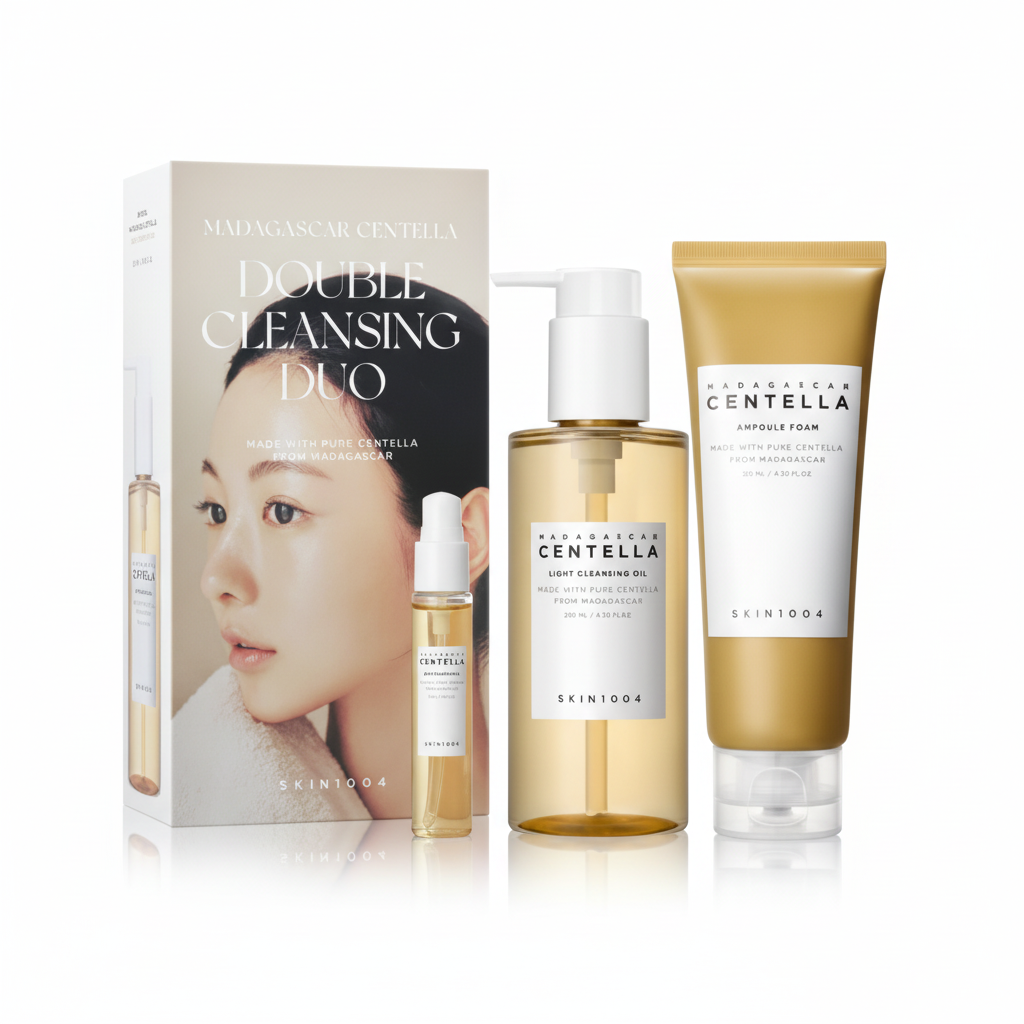 SKIN1004 Centella Double Face Cleansing Set Exfoliating Calming & Hydrating