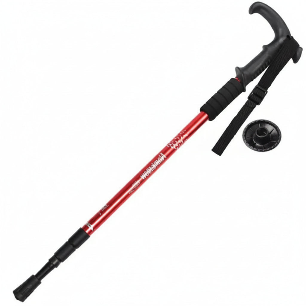 Three-Section Aluminium Alloy Trekking Pole Adjustable Ultra Light