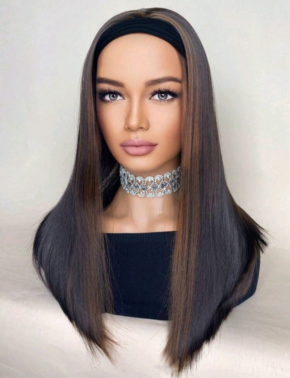 Long Bob Straight Headband (human blend)
