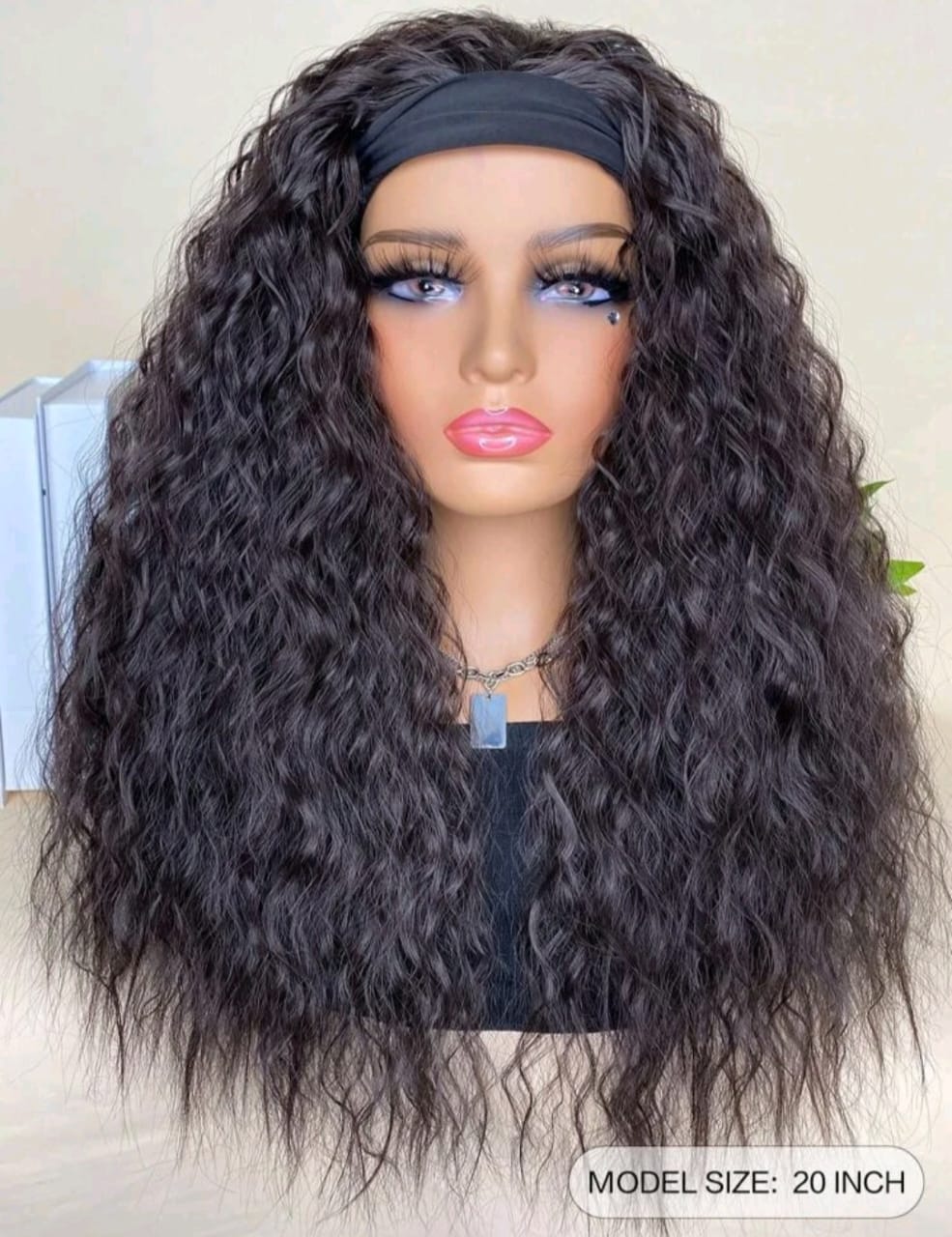 Dark Brown Headband (human hair)