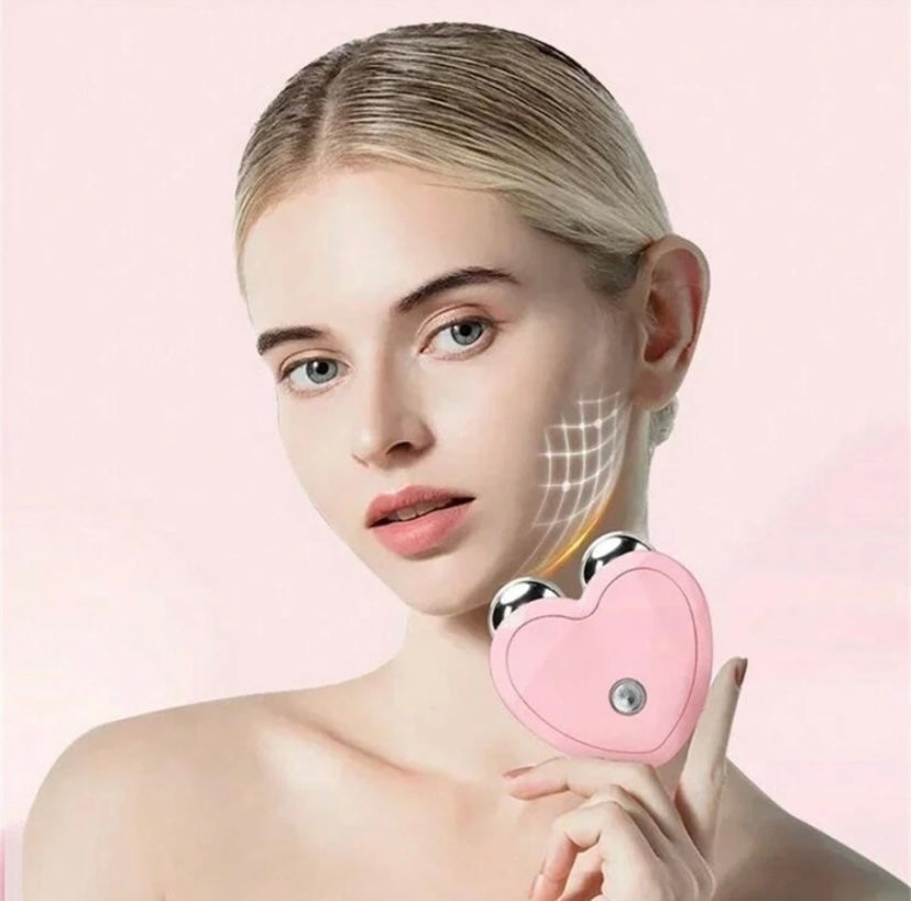 Electric EMS Facial Massager Mini Portable Microcurrent Facial Lifting Roller