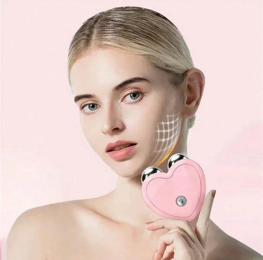 Electric EMS Facial Massager Mini Portable Microcurrent Facial Lifting Roller